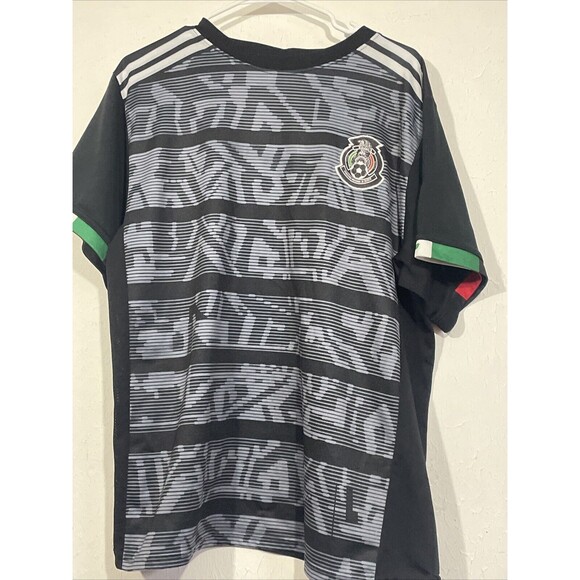 Adidas Mexico National Soccer Football 2019 Away Black Jersey Shirt Large - Picture 1 of 4
